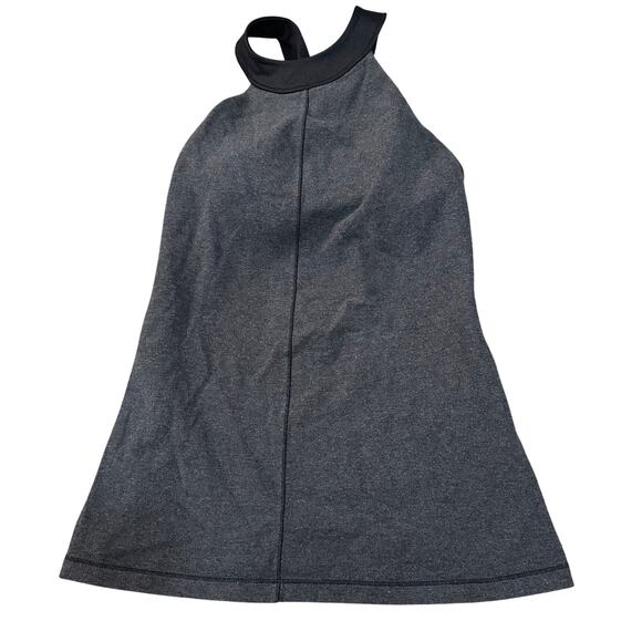 LULULEMON Women's Motivate Tank Size 4 In Heathered Black / Black - Picture 1 of 12